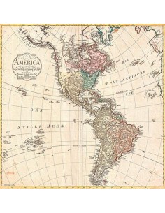 Mapa de América del Norte y América del Sur, 1796