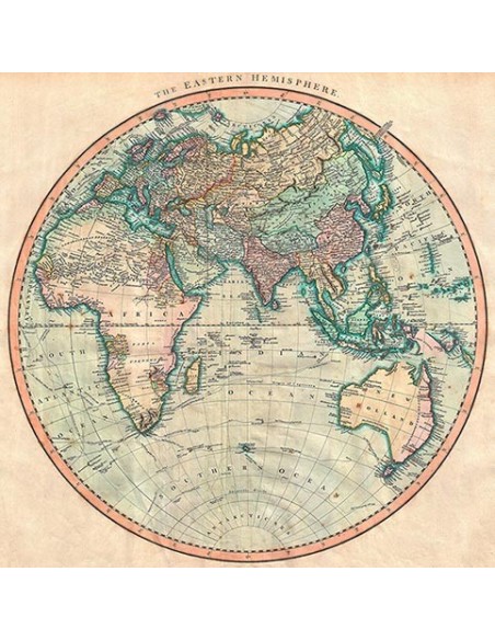 Mapa del hemisferio oriental