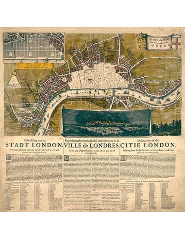Mapa de Londres, 1666