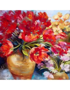 Fuegos artificiales de tulipán