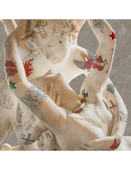 Amantes tatuados (Cupido y Psique)