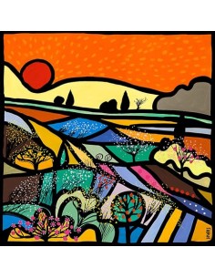 Campos de lavanda al atardecer