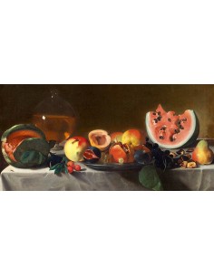 Naturaleza muerta con fruta y jarra