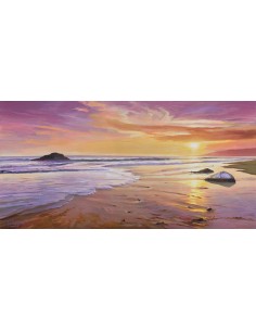 Puesta de sol en el mar