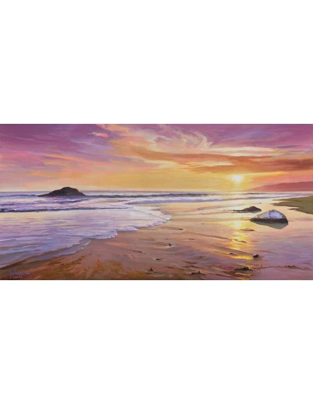 Puesta de sol en el mar