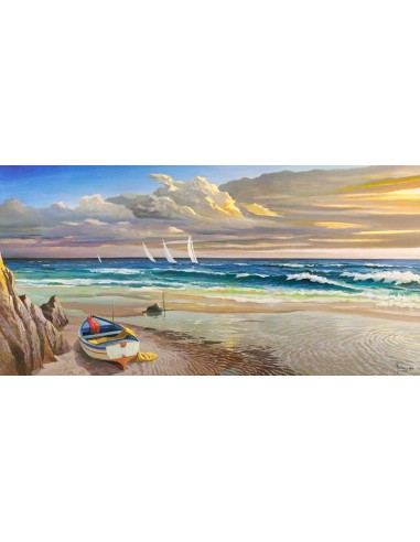 Puesta de sol en la costa