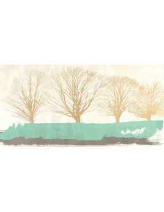 Líneas de árboles de oro