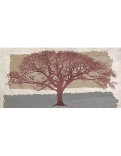 Árbol de Borgoña sobre fondo abstracto