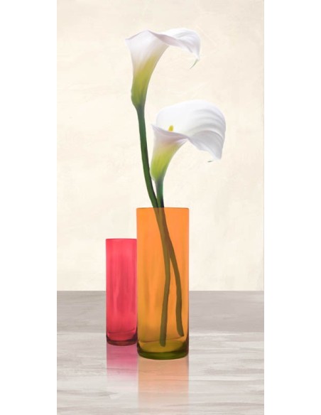 Calas en jarrones de cristal II