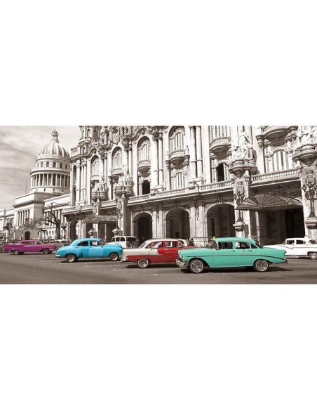 Autos antiguos americanos en La Habana, Cuba