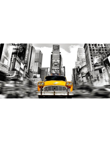 Taxi clásico en Times Square, Nueva York