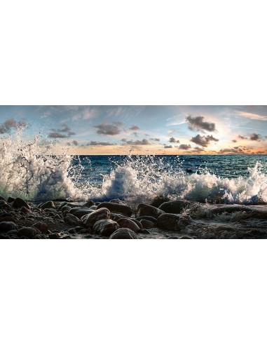 Olas rompiendo, Point Reyes, California (detalle)