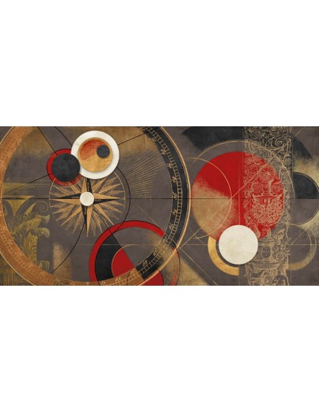 Órbitas espaciales (rojas)