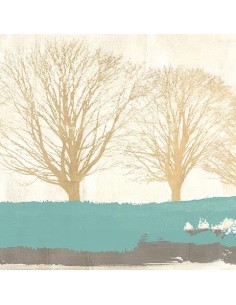 Líneas de árboles de oro