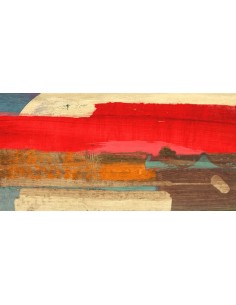 La luna saliendo del cielo carmesí