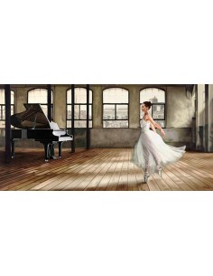 Bailarina con luz tenue