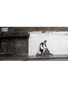 Regents Park Rd, Camden, Londres (grafiti atribuido a Banksy)