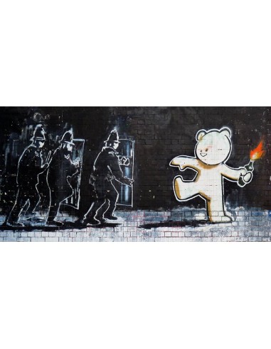 Stokes Croft Road, Bristol (grafiti atribuido a Banksy)