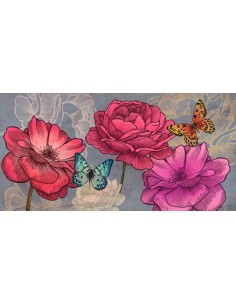 Rosas y mariposas (fresno)
