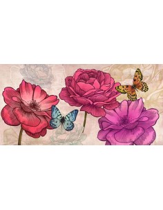 Rosas y mariposas (neutro)