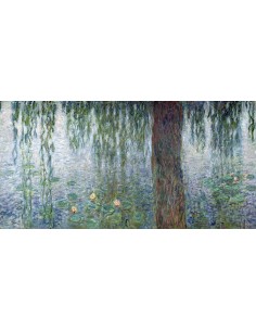 Mañana con sauces llorones II (detalle)