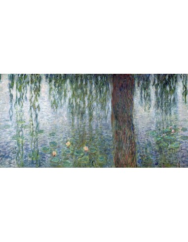 Mañana con sauces llorones II (detalle)