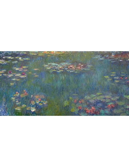 Le Bassin aux nymphéas, reflejos verdes, 1920-1926