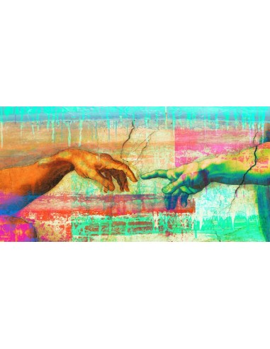 La creación de Adán 2.0 de Miguel Ángel (detalle)