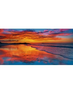 Puesta de sol, Isla Norte, Nueva Zelanda