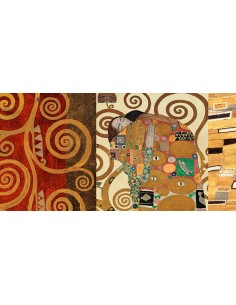Patrones de Klimt - El abrazo (Oro)