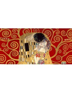 El beso, detalle (variación roja)