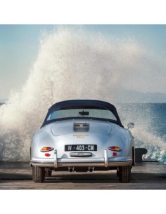 Olas del océano rompiendo sobre bellezas vintage (detalle 2)