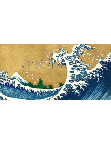 La gran ola (detalle de 100 vistas del monte Fuji)