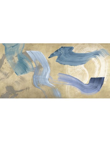 Ondas azules sobre oro