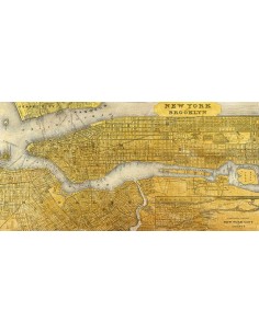 Mapa dorado de Nueva York
