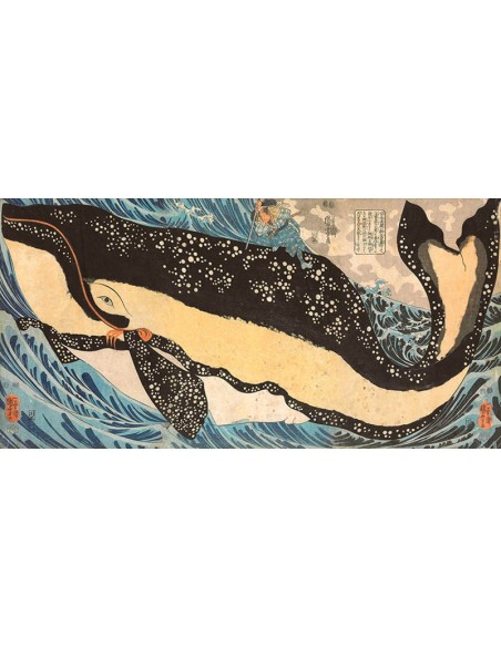 Miyamoto No Musashi atacando a la ballena gigante