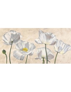Amapolas en blanco