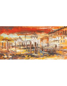 Puesta de sol sobre Roma