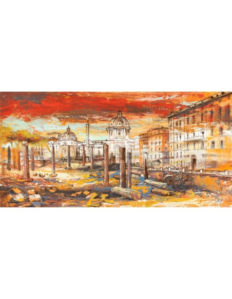 Puesta de sol sobre Roma