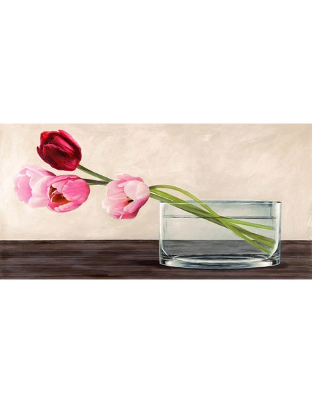 Composición moderna, tulipanes