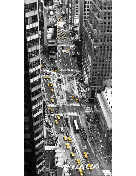 Taxi amarillo en Times Square, Nueva York