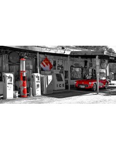 Gasolinera antigua en la Ruta 66