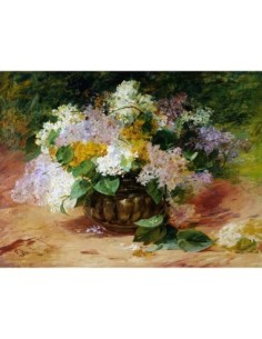 Una naturaleza muerta de lilas