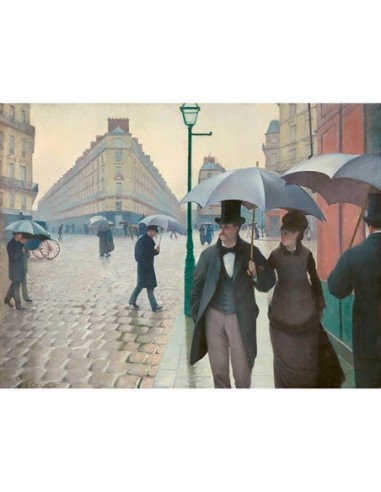 Calle París, día lluvioso