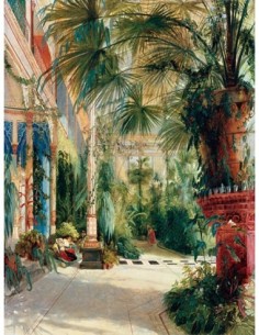 El interior de las casas de palmeras