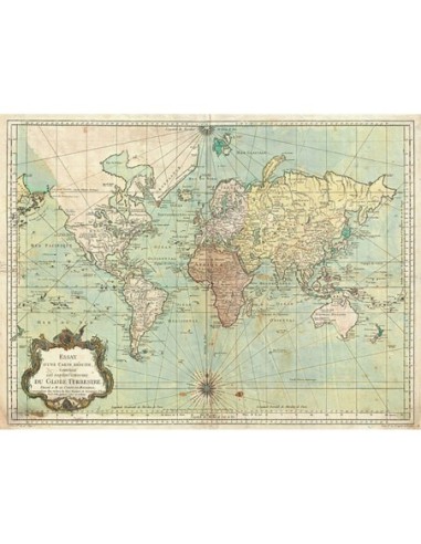 Ensayo de una carta reducida del Globe Terrestre, 1778