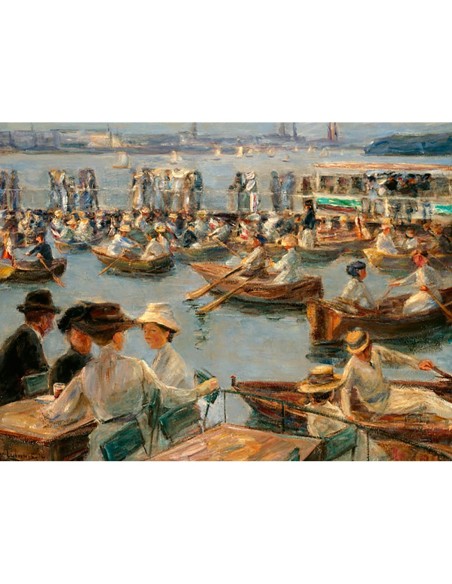 En el Alster de Hamburgo