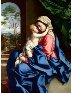 La Virgen y el Niño abrazándose