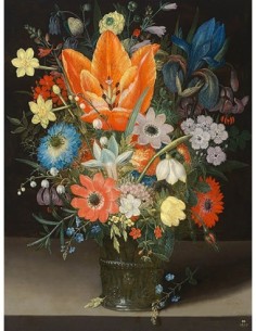 Naturaleza muerta con iris