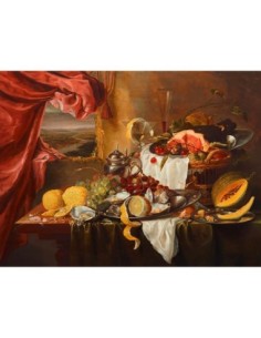 Naturaleza muerta con vista imaginaria